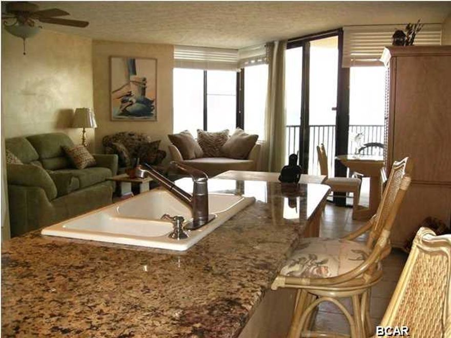 Your chance to own a renovated and furnished Gulf Front property has arrived. Prices are low, rents are up, don't miss out on this beautiful Sunbird condo. Recently remodeled, this unit is move in condition and rental ready with tile floors, granite countertops, tiled shower and a high end furniture package. New A/C being installed by seller 10/16/14 - comes with 5 yr warranty. This is a turn key investment with great rental history. Located on the 7th floor, the views of the Gulf of Mexico are spectacular. Call today!!!! This price is NOT a short sale or foreclosure.