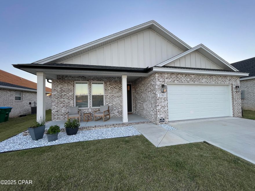 For Lease - Discover custom finishes and thoughtful details throughout this craftsman‑style 4 BR / 2.5 BA home, built in 2024 by Camden Homes (Cambridge plan). Located in the highly desirable neighborhood, College Station, this home is truly a step above the rest with many upgrades and high-end features. The split‑bedroom, open‑concept layout offers a bright and spacious living experience, centered around a gourmet kitchen with quartz countertops, a large island, Energy Star stainless appliances, and a walk‑in pantry with custom shelving designed for small appliances.

The primary suite features a trey ceiling, double vanities, a walk‑in shower, and a beautifully designed custom walk-in closet. Step outside to a covered back patio complete with a TV mount and dedicated grilling station—perfect for relaxed coastal living.

Additional highlights include a laundry room with washer and dryer included, plus a custom drop zone for everyday convenience. *HOA fees are paid by the homeowner, and garbage service is included. *Pets are negotiable with a $250 nonrefundable pet fee. *Renter's Insurance is required.

Beautifully appointed and move‑in ready.