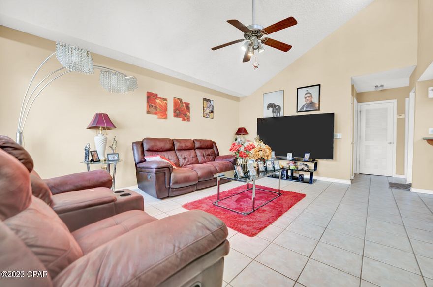 This home features 2 bedrooms and 1 bathroom and is conveniently located near TAFB and the world's most beautiful beaches. The home opens to a living area, dining room and kitchen. The kitchen features a breakfast bar for added seating. Multiple skylights throughout the home add plenty of natural light. There are tile floors throughout the main living area and carpet in the bedrooms. There is an outdoor partially screened porch off the dining room and the backyard is fenced. The roof was replaced in August 2023, AC in 2020 and the hot water heater in 2019. Some home repairs will be necessary. A little TLC and this home would make the perfect residence or rental opportunity. Please verify all measurements and information that is important.