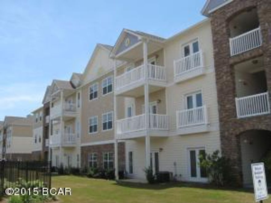 Villas At Suncrest - This is a 3 bedroom, 2 bath flat located in the heart of Panama City Beach. Just minutes form the Navy Base and a short drive to Pier Park. The Villas at Suncrest is a gated community featuring a community pool, club house, gated entrance and most units include a garage. Units all include all utilities except electricity - water, sewer, trash, basic cable, internet and local phone service. Units also feature spacious floor plans with granite counter tops, split bedroom plans, and washer and dryer hook ups.