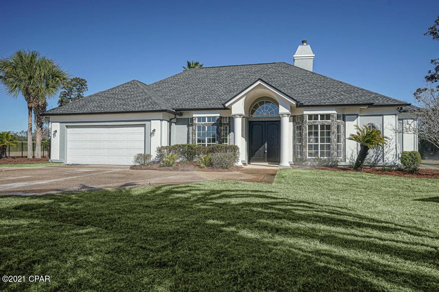 Gorgeous, 4 BR/3 BA, completely renovated home on the prestigious Legend's side of Bay Point, overlooking Hole #10 of The Nicklaus Course. This split bedroom floor plan has 2 fireplaces, oversized 2.5 car garage and a new roof in 2019. Enjoy a newly renovated outdoor oasis with an extra-large patio with newly installed brick pavers and resurfaced pool & jacuzzi. This move-in ready HGTV home has many new upgrades including a new custom-built kitchen with shaker cabinets & quartz countertops, appliances, gas stove, farm sink, marble backsplash to newly installed luxury vinyl wood plank floors throughout. All new bathrooms with shaker cabinets & quartz, porcelain tile and much more. This wont last long!