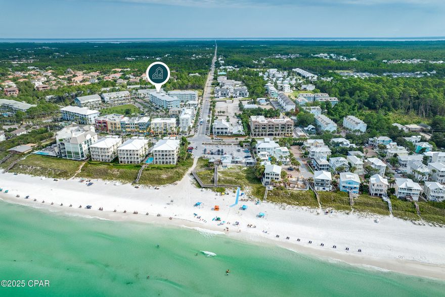CURRENTLY UNDER CONTRACT, SELLER WILL CONSIDER BACKUP OFFERS''Tipsea Turtle'' is a modern 2BR/2BA condo with built-in bunks in Gulf Place Residences, a newer low-density community built in 2022 that blends contemporary design with relaxed coastal charm. Located at the corner of 30A and County Road 393 in scenic Santa Rosa Beach, it's just steps from the beach and offers a vibrant 30A lifestyle where the natural beauty of the coast meets an active, close-knit community with plenty to see and do year-round.

Inside, this bright and airy home features high ceilings, oversized windows, and an open layout flooded with natural light. Durable wood-look tile flows throughout for easy upkeep without sacrificing style. A private balcony overlooks the event lawn, perfect for morning coffee, evening sunsets, or simply enjoying the coastal ambiance. The gourmet kitchen boasts a spacious island with seating for five, quartz countertops, stainless steel appliances, and custom cabinetry— ideal for casual meals or entertaining. The master bedroom includes a king bed, private balcony access through French doors, and an ensuite bath with frameless glass walk-in shower, and dual vanities. A queen guest room, built-in twin bunks, stacked washer/dryer, and a ground-floor owner's closet add convenience and comfort. The HOA covers insurance, internet, water, cable, trash, groundskeeping, and management, making owning here stress-free.

Step outside to enjoy Gulf Place's resort-style amenities, including three pools (two heated seasonally), a relaxing hot tub, tennis and pickleball courts, grilling areas, a scenic outdoor amphitheater, walking trails, and three deeded beach accesses. Ed Walline Beach Park, along with nearby restaurants, shops, and other community amenities, is all walkable, while Topsail Hill Preserve State Park and Grayton Beach State Park are only a short drive away.

Built with concrete and steel and featuring impact-rated windows and storm doors, Gulf Place offers durability, peace of mind, and a true 30A lifestyle. Call today to see it for yourself and prepare to fall in love with this bright, coastal retreat!
