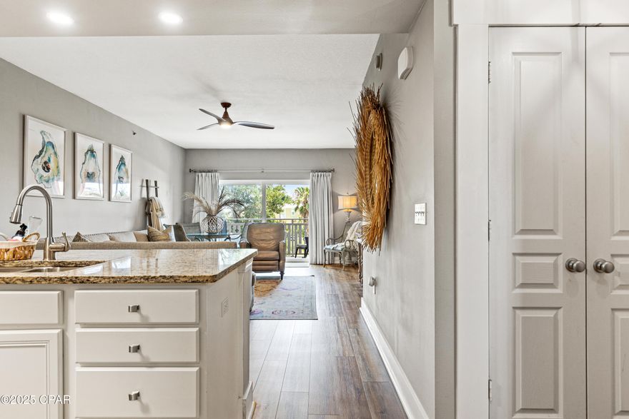 Welcome to your beachside retreat in the heart of Mexico Beach! This beautifully updated 2-bedroom, 2-bathroom condo offers a perfect blend of comfort and style. Step into a light-filled living space with neutral tones, coastal-inspired decor, and an open layout that flows effortlessly from the kitchen to the living area and out onto the private balcony. The kitchen features granite countertops, stainless steel appliances, and ample cabinetry, perfect for everything from morning coffee to evening meals. The cozy bedrooms are designed for restful nights, with plush bedding, pops of color, and relaxation. The bathrooms are clean and contemporary, offering all the essentials. Located just steps from the sand and surf, this condo is part of a well-maintained community ideal for weekend getaways, seasonal living, or rental income. Enjoy walkable access to local shops, dining, and everything that makes Mexico Beach so special. Highlights: Fully furnished and move-in ready Granite countertops and stainless appliances Stylish decor with coastal touches Private balcony and community amenities Ideal location close to the beach Whether you're looking for a vacation home or an income-producing property, this condo checks all the boxes. Schedule your showing today and start living the beach life!