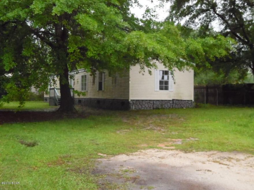 Don't miss an opportunity to own for very little money.  This is a 1999 Model, 3 bedroom, 2 bath home, singlewide home.  The lot is large and conveniently located to Tyndall AFB and only 25 minutes to Mexico Beach.
