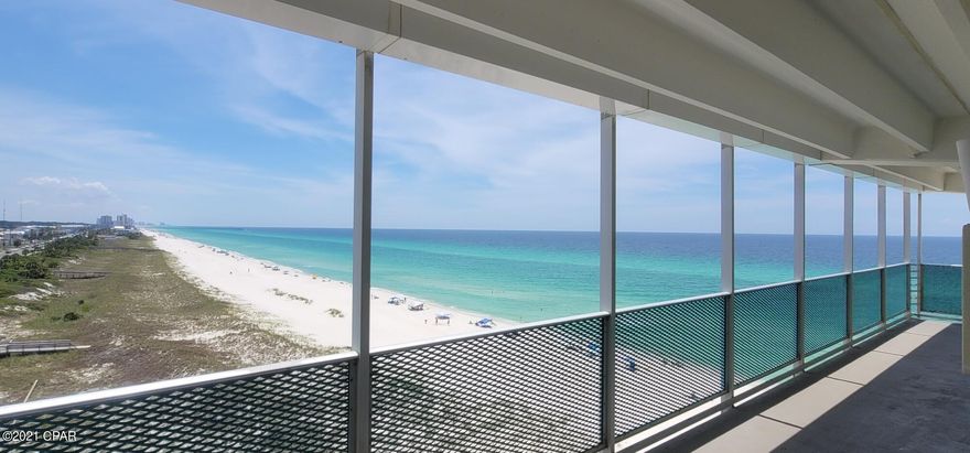 This historic property is the absolute closest to the Gulf of Mexico directly on the beach, stabilized with concrete augers down to the bedrock.   The unit is completely remodeled with ceiling exposed beautiful open concrete beams. This fully furnished unit is ready for rentals. The bathroom is encased in full marble easy to clean. Average income is 31k per year. There is an active assessment that the seller is willing to pay at $14,400.  Assessment is for the upkeep of the property. Don't miss your chance to own and invest in the world most beautiful Panama City Beach.