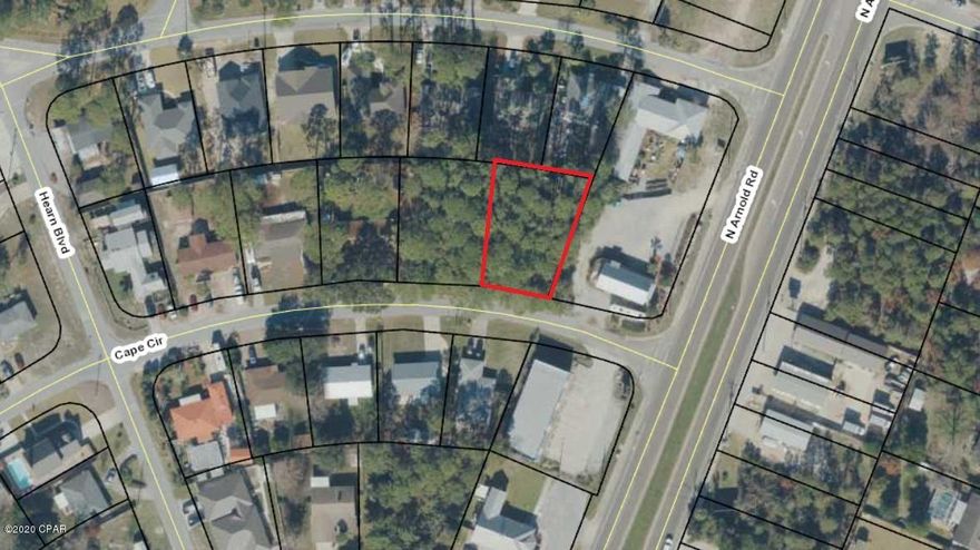 Residential building lot near Frank Brown Park and Pier Park with quick access to Hwy 79 and Hwy 98.  This is 1 of 2 lots available side by side.