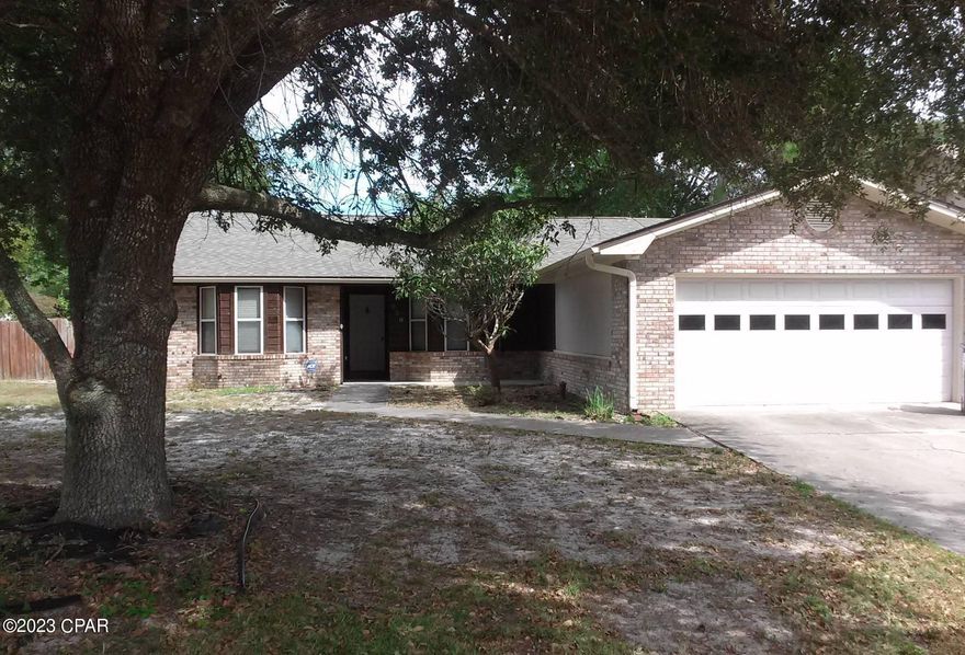 Spacious 3Bed/2Ba brick home in Callaway, FL, conveniently located in a quiet neighborhood near Tyndall AFB!

The interior features a skylight and ceiling fans, an ornamental fireplace, and a kitchen with a breakfast bar that opens to living spaces. A dedicated laundry/utility room and a covered front entryway add everyday convenience. Outside, the property offers a fenced backyard, a back patio for outdoor use, and a 2-car garage!

This home balances practical amenities with comfortable living in a well-situated location!

-----------------------------------------------------------------------------

*NO PETS*

*Owner will consider Section 8.*