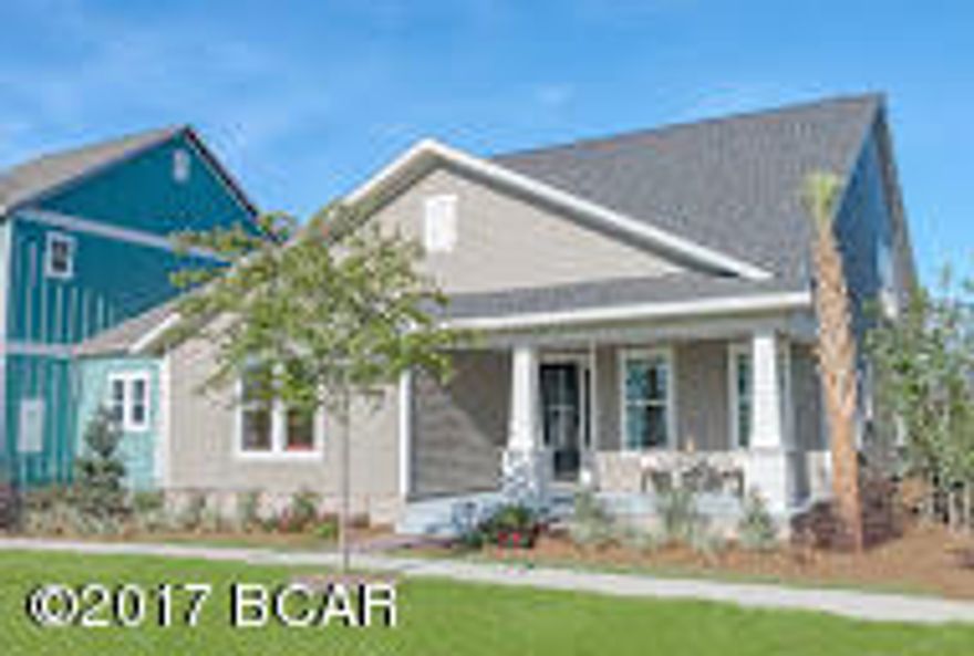 This home features the Marco I floor plan with Boatbuilder Elevation. This house is a new construction Model Home Example and not the actual house being built.Samuel Taylor homes are truly one of the best constructed homes in Bay County. We build our homes with 2x6 exterior studs vs other builders using 2x4's. Not only is it a stronger home, but this also allows us to put R-19 in the walls instead of R-13.  We also use R-38 in our ceilings vs R-30 like most builders. We insulate most of the interior walls to make a very quiet home. SS appliance package is standard along with brushed nickel faucets, security system, 8 ft. doors throughout, granite counters in kitchen and baths, raised vanities with under mounted porcelain sinks, SS gas oven, oversized tiles, upgraded carpet with 8 lb. padding and much more.
   A craftsman style trim package adds to the character and uniqueness of our homes. Choose from 3 exterior elevations: Classic, Coastal, or Boat builder. Pick from traditional style garages or our detached garages with optional carriage home above, perfect for the college student, guests or in-law quarters.
   SweetBay offers biking and hiking trails, a boathouse to launch canoes, kayaks and paddle boards, a permitted marina, community pool (construction to start 2016), several parks, ponds, children's playground, planned township with a major grocery store and many shoppes. Everything is within a 5 minute walk or less.  University Academy is the center of this beautiful community. The Academy is the #1 school for math and reading for the Bay County District. Your children are automatically enrolled with purchase of a home. Currently there are over 800 on the waiting list to get in to the school. Come see what everyone is talking about!
