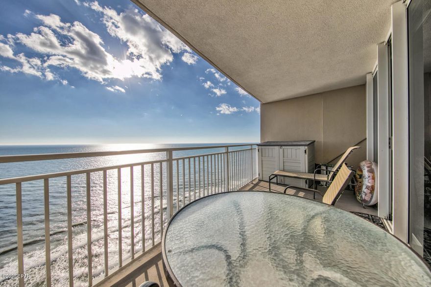Unbelievable views from the 21st floor! A rare find in PCB. One that you, your guests, and your family will love. Soak in endless sunrise and sunset views from your oversized, private balcony. Your chef will enjoy an oversized kitchen with spanning granite countertops and amazing gulf views. This one bedroom with hallway bunk beds is the ideal beach vacation destination for the modern family. Enjoy three large bubbly pools, steamy hot tubs, a private tiki bar, plus so much more while you are here! 21st floor units rarely pop up on the market and this one wont last long. This property has never been rented and has been cared for by the owner extensively - Boasting rental projections of over $34,000!