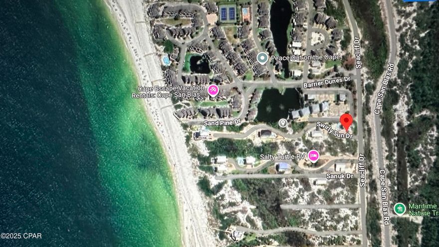 Rare find, this one will not last, 0.33-acre lot on the beachside of Cape San Blas offers a fantastic opportunity for buyers looking to build their dream coastal home. Cape San Blas is renowned for its pristine white sandy beaches, clear Gulf waters, and a serene environment that provides a perfect escape from the hustle and bustle of city life.
The Proximity to the Beach: Being on the beachside, the lot offers direct access to the Gulf of Mexico, making it ideal for those who cherish ocean views and beach activities.