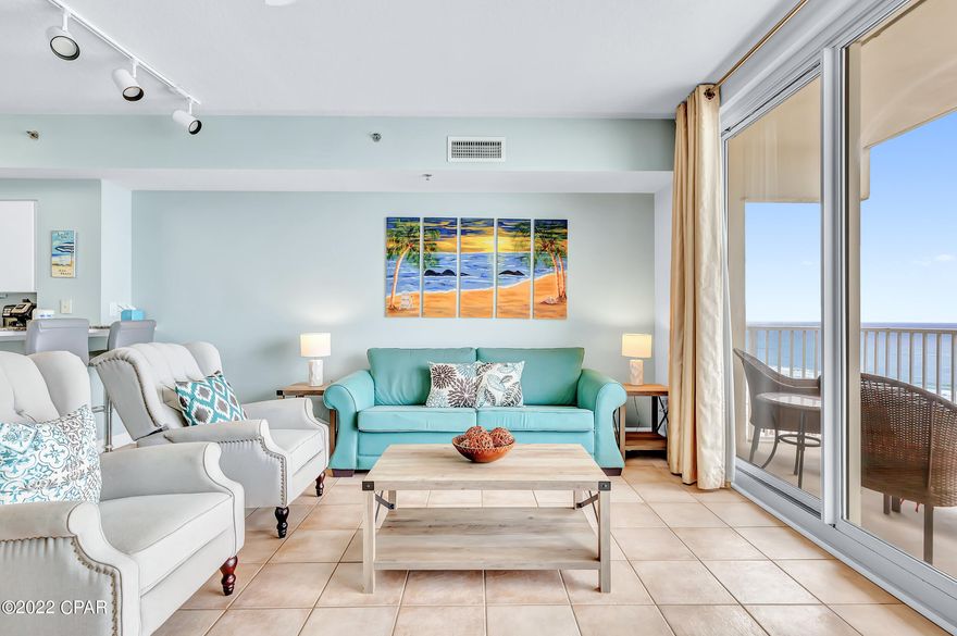 CURRENTLY UNDER CONTRACT, SELLER ACCEPTING BACKUP OFFERS. This beautiful 1BR/2BA unit at the Shores of Panama is one of the few TRUE GULF FRONT UNITS with unobstructed views of the beach. Located on the 7th floor (no long elevator wait times) and with its own PARKING SPACE ON THE SAME FLOOR, this unit is much more convenient to get to than most in SOP. Offered fully furnished and ready to rent, this fantastic condo is available now. Call today if you would like more information.