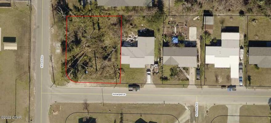 Good corner building lot with city water and sewer available.  Build your dream home or investment rental home.  Short drive to Tyndall Air Force Base, Super Walmart, schools, and Starbucks.  No mobile homes allowed in this subdivision.