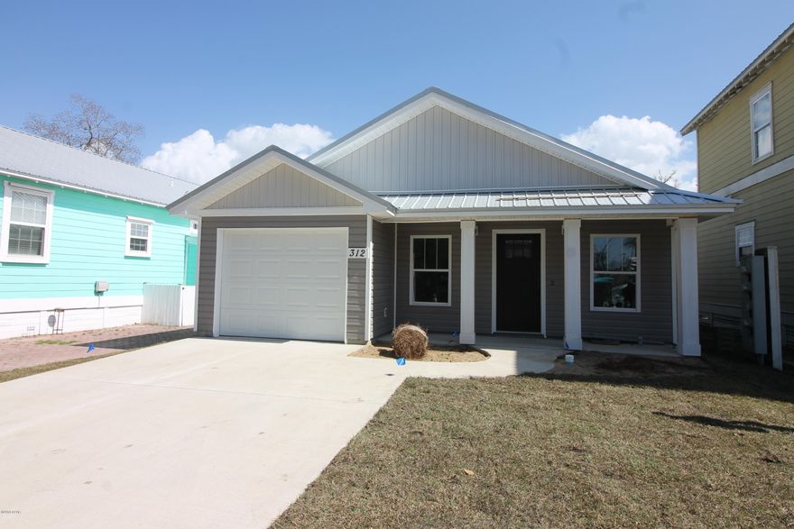 Stunning new construction, close to Tyndall AFB and perfect for that small family or couple looking to down size. All homes will be built with similar finishes, custom cabinets, quartz counter tops, new vinyl plank wood looking floors, new carpet in bed rooms, tile in bathrooms, Neighborhood offers paver streets and driveways,  Park areas, Playground and Basket ball court. These homes are energy efficient and will save you on your utility bills. These homes have metal roofs and Are super energy efficient. Come see them today