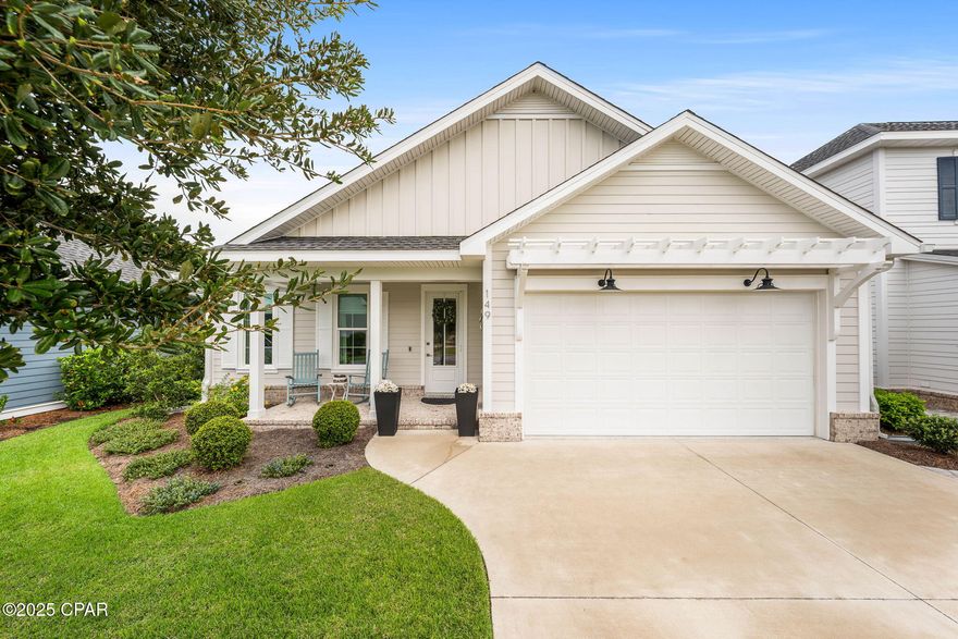 SELLER WILLING TO SELL FURNISHED WITH ACCEPTABLE OFFER- MUST SEE!

Welcome home, where modern design and thoughtful upgrades come together seamlessly. This beautiful, expanded Bella floorplan, one-story residence offers 3 spacious bedrooms, 2 bathrooms, and nearly 1,800 sq. ft. of elevated living. The chef-inspired kitchen is a true showpiece, boasting Bosch appliances, built-in refrigerator drawers, an InstaHot faucet, and an extended island with storage—perfect for hosting and everyday living. Gather in the open-concept living room featuring a gas fireplace and custom built-in shelving. Each bedroom closet is designed with California Closets for effortless organization. Plenty of natural daylight & space. Step outside to your own private oasis: a freshly painted exterior, extended patio with epoxy finish, paver sidewalks, and a built-in putting green designed for relaxation & fun.

Even the garage has been upgraded with a sleek epoxy floor for a clean, polished look. Storage shelving, pull-down attic stairs with plenty of storage space.
This home is the perfect balance of luxury, comfort, and lifestyle upgrades move-in ready and designed to impress