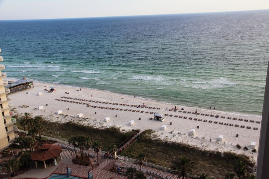 INCLUDES DEDICATED PARKING SPACE ON THE 9TH FLOOR (space #919).   This is a beautiful condo ALL TILE (except for master bedroom).  MASTER BEDROOM IS GULF-FRONT.  Extra large balcony, this 1bd style has the balcony that extends from the living room and in front of the master bedroom, very long balcony.     Bunkroom has a window and a closet, just not a door.  A door could be added to make this into a 2bd condo.  Make sure you take a look at this condo.