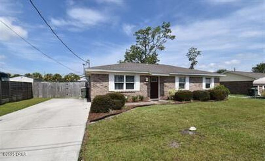 Welcome to this charming 3-bedroom, 1-bath home right in the heart of Lynn Haven! Conveniently located near city buildings, beautiful parks, shopping, and local dining, this home puts everything you need just minutes away.

Step inside to an inviting layout featuring a cozy living space and a functional kitchen ready for your personal touch. The primary bedroom offers direct access to the shared bathroom for added privacy and ease.

Outside, you'll find a large fully fenced yard—perfect for pets, gatherings, or a future garden—plus a storage shed and washer and dryer included, making this home truly move-in ready.

Whether you're a first-time buyer, downsizing, or looking for a great investment opportunity, this home checks all the boxes for location, comfort, and value.