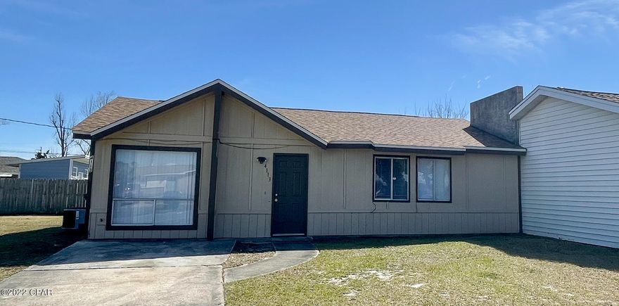 Move in ready home centrally located in Panama City. Close to beaches, Navy Base, schools, college, and parks. Roof is less than a year old. Perfect starter home or investment property. Call your favorite Realtor today for a showing.