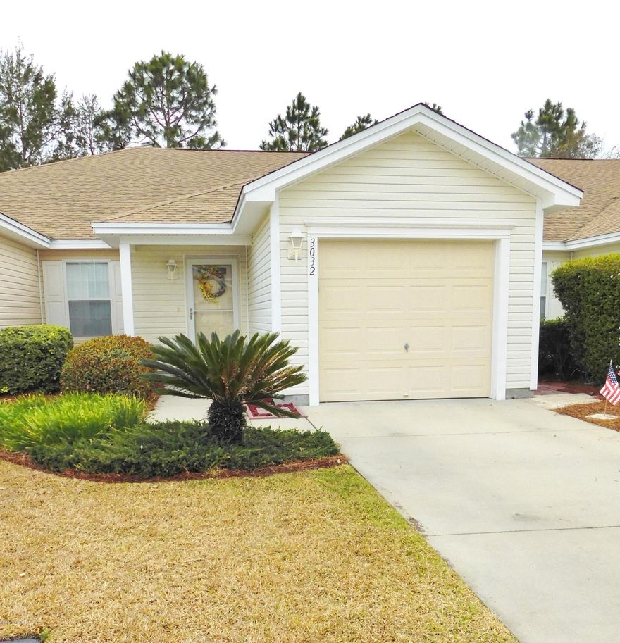 If you are looking for a LOW MAINTENANCE, AFFORDABLE HOME, with a COMMUNITY POOL, this is the HOME FOR YOU. Interior features include, FRESH PAINT THROUGHOUT, VAULTED CEILINGS, OPEN FLOOR PLAN, STAINLESS STEEL APPLIANCES with BRAND NEW REFRIGERATOR, UPGRADED FIXTURES, NEW WOOD FLOORS,NEW CARPET IN THE MASTER, LOTS of CLOSET SPACE, NEW PLANTATION SHUTTERS IN THE BEDROOMS and DOUBLE VANITIES in the master bath. Exterior features include a 1 CAR GARAGE, SPRINKLER SYSTEM, and a SCREENED IN BACK PATIO with a SEPARATE BRICK PAVED AREA for GRILLING. Sellers are also willing to transfer their HOME WARRANTY over to the new buyer. Expires Jan 2017. Call your Realtor to see this WONDERFUL, LOW MAINTENANCE HOME TODAY!