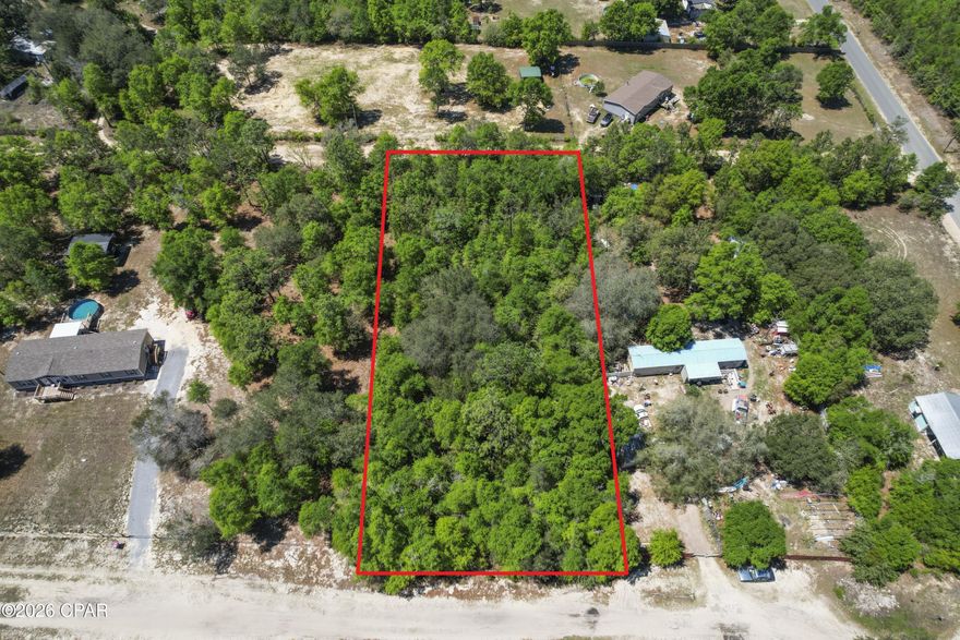 Lovely, wooded lot ready for your oasis!
Build a custom home or place a mobile/manufactured home. 
High & dry - Flood Zone X.
Well, electricity & septic needed.