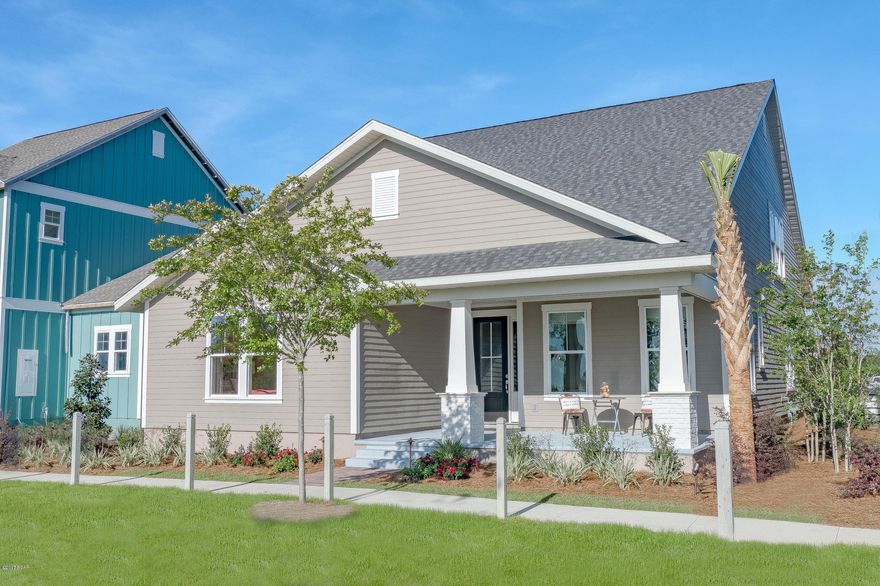 This home features the Marco II floor plan with Coastal Elevation. Home includes a 3 car garage as well! Samuel Taylor homes are truly one of the best constructed homes in Bay County. We build our homes with 2x6 exterior studs vs other builders using 2x4's. Not only is it a stronger home, but this also allows us to put R-19 in the walls instead of R-13.  We also use R-38 in our ceilings vs R-30 like most builders. We insulate most of the interior walls to make a very quiet home SS appliance package is standard along with brushed nickel faucets, security system, 8 ft. doors throughout, granite counters in kitchen and baths, raised vanities with under mounted porcelain sinks, SS gas oven, oversized tiles, upgraded carpet with 8 lb. padding and much more.
   A craftsman style trim package adds to the character and uniqueness of our homes. Choose from 3 exterior elevations: Classic, Coastal, or Boat builder. Pick from traditional style garages or our detached garages with optional carriage home above, perfect for the college student, guests or in-law quarters.
   SweetBay offers biking and hiking trails, a boathouse to launch canoes, kayaks and paddle boards, a permitted marina, community pool (construction to start 2016), several parks, ponds, children's playground, planned township with a major grocery store and many shoppes. Everything is within a 5 minute walk or less.  University Academy is the center of this beautiful community. The Academy is the #1 school for math and reading for the Bay County District. Your children are automatically enrolled with purchase of a home. Currently there are over 800 on the waiting list to get in to the school. Come see what everyone is talking about!