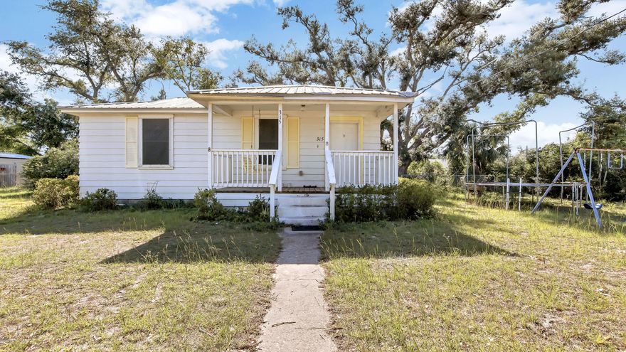 This adorable home has a newly repaired roof, a shed and a new water heater. They had new tiles installed in the kitchen. This home is quite close to Tyndall Air Force Base and a great starter home! 3 bed/ 1 bath
