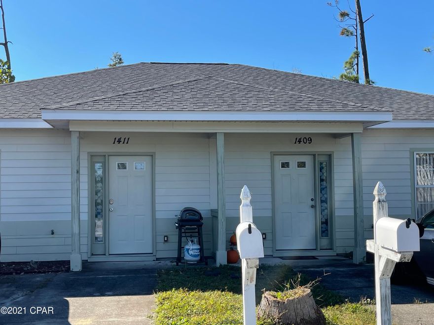 Entire duplex for sale in Lynn Haven! Great opportunity to own an income producing property. Each individual side of this duplex is a 2 bedroom, 2 bath for a total of 4 bedrooms and 4 baths. Listing details include both sides of the duplex. All measurements and other information should be verified if important.