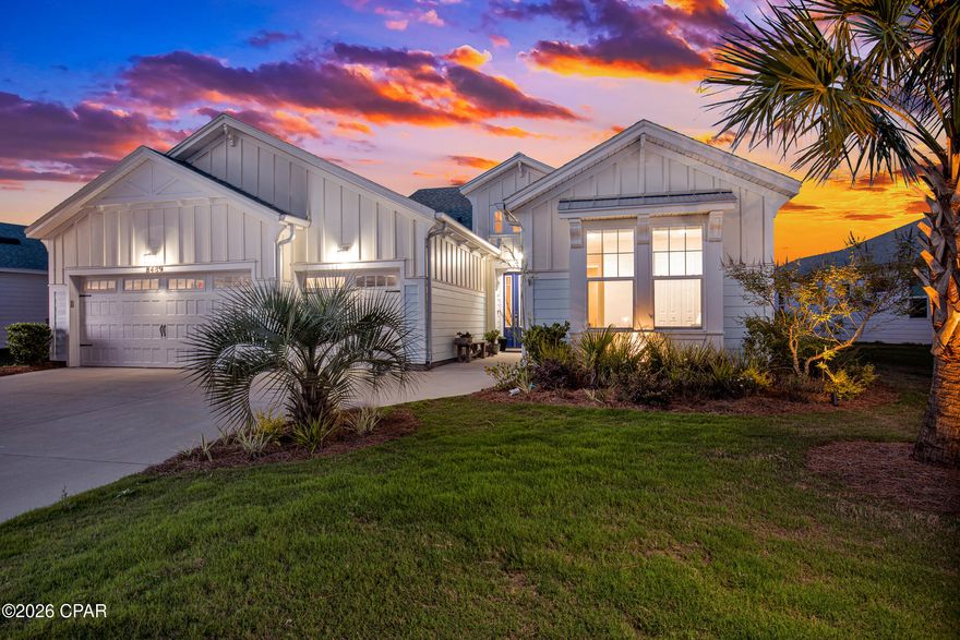 Escape to Paradise with The Ultimate Lifestyle Statement & Winning Combination: Luxury Design meets the Latitude Margaritaville Spirit.
Rarely does a property emerge that perfectly balances sophisticated, high-end design with the relaxed, ''no worries'' atmosphere of Florida's most sought-after lifestyle community. This isn't just a home; it is a meticulously curated sanctuary designed for the buyer who demands both modern elegance & a permanent vacation.
The Residence: Modern Sophistication...
Step inside a bright, open-concept floor plan of the Trinidad Bay defined by clean lines &  high-end finishes. Every detail has been elevated, featuring:
• A Designer Palette: Crisp, contemporary tones paired with upgraded lighting &  architectural details like tile imported from Spain for the entry wall & custom real brick accent wall that create a sense of refined luxury. Perfectly placed in the home is the Custom Dry Bar with integrated lighting in shelves & 2 wine fridges.  Find yourself enjoying the Family Room space with heart of the home tiled (Spain) gas fireplace on a lazy morning or after a day at the beach. Plus an Unparalleled powder room that your guests will love. 
• Gourmet Kitchen: A chef's dream equipped with premium appliances, gas cooktop, stunning cabinetry & expansive quartz countertops & imported backsplash from Spain along with a custom pantry--perfect for hosting cocktail hour before heading to the Town Center. 
• The Primary Suite: A serene retreat with a spa-inspired ensuite, offering a private escape from the day's activities with custom bathroom with Imported tile from Spain. 
The Lanai: Your Private Oasis...
The interior flows seamlessly into what can only be described as a backyard masterpiece. The extended lanai is a world-class retreat featuring:
• A Stunning Custom Pool: Shimmering saltwater pool designed for both exercise & relaxation. Omni Logic app to operate all the features. Auto fill feature. GAS Heat & large Hot Tub &  ample Sun Shelf. 
• Outdoor Living at its Finest: Ample space for lounging and dining al fresco, all protected by a premium screen enclosure that lets in the breeze while maintaining total privacy. Sonos system inside & outside w/ speakers in lanai screen in landscaping. Gas line for BBQ & firepit. 
• Lush Landscaping: Professional greenery that creates a tropical, secluded ''resort'' feel right in your own backyard.
Other features that add to the elevated status of this home: Impact windows & doors, Whole house fragrance system, Alarm system, Custom Light Filtering blinds, Surge Protector, Epoxy garage flooring . 
The Lifestyle: Latitude Margaritaville....
Beyond your front door lies the legendary Margaritaville experience. Grab your golf cart and enjoy:
• The Latitude Town Center with live music and the signature Latitude Bar & Chill.
• Paradise Pool and Overlook Bar 
• The Fins Up! Fitness Center, pickleball courts, and a calendar full of social events.
Why choose between a luxury home and a vibrant community? This property offers the best of both worlds: a high-end, turn-key masterpiece set within the world's most fun-loving neighborhood.
Schedule your private tour today and start living the dream.