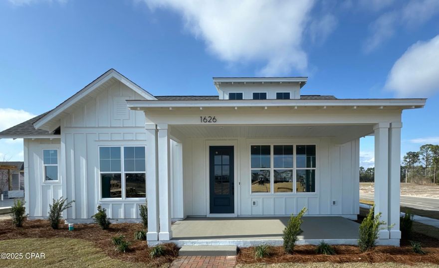 The popular St. Andrew plan in SweetBay is an expansive one-story home with a stunning open floor plan and rear attached 2-car garage. Features include window trim and crown mounding, 8' doors, tile-to-ceiling shower in the primary bath, stunning kitchen and vaulted ceiling in the large great room. Enjoy the sense of community at Sweetbay with the many parks, amphitheater, multiple resort swimming pools, basketball court, ponds, sidewalks and trail system that leads to North Bay! Marina and Publix-anchored Town Center coming soon! University Academy is a top rated K-8 school located within the community, and new home buyers receive priority access!