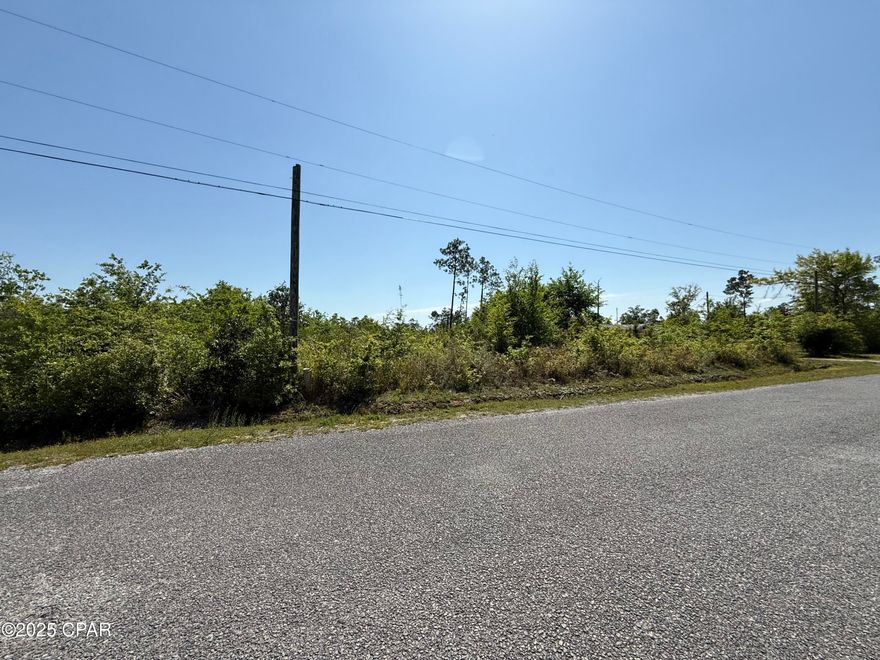 Enjoy the best of both worlds with this 1.23-acre parcel—quiet country living just a short drive from the heart of 23rd Street in Panama City. With 105 feet of paved road frontage, this unimproved lot offers a blank canvas for your dream home. A recent survey and elevation certificate are already in hand for the next buyer. Well and septic will be needed. Don't miss this opportunity to build your private retreat close to town!  Mobile homes are allowed on this lot per Bay County Planning and Zoning.