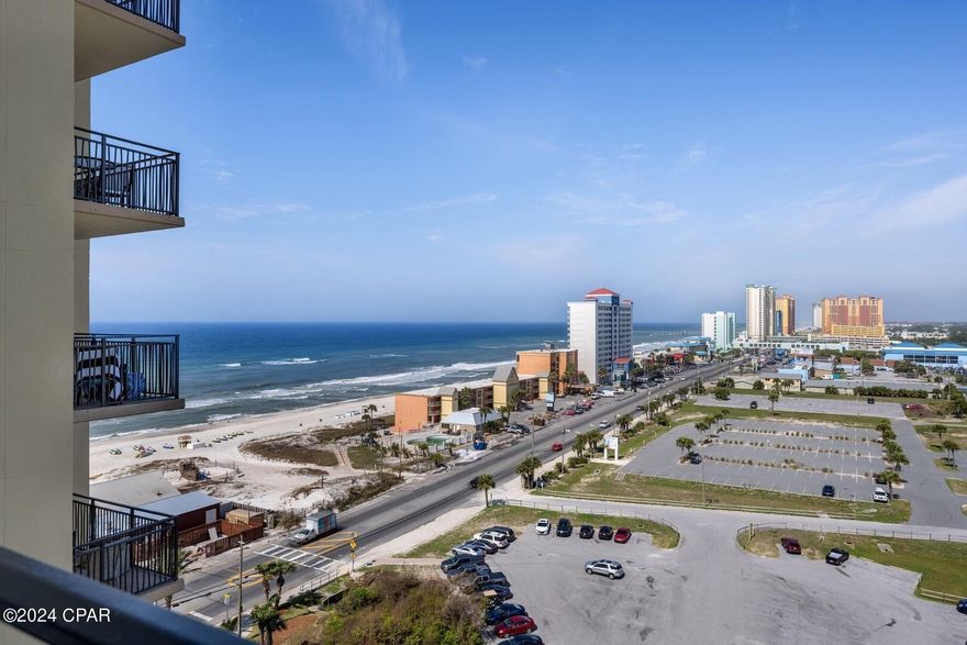 Owner Financing Available!!  Step inside to discover a bright, airy living space adorned with charming coastal decorations and modern luxury vinyl plank (LVP) flooring throughout. The open layout creates an inviting atmosphere, ideal for relaxation and entertaining. The fully equipped kitchen boasts contemporary finishes and seamlessly flows into the living and dining areas.

Enjoy your morning coffee or evening sunsets from your balcony, soaking in the picturesque views of the Gulf. The serene bedroom also offers views of the Gulf of Mexico, ensuring you wake up to beautiful vistas every day.

Community Amenities:

Gulf view pool: Take a dip while enjoying panoramic ocean views.
State-of-the-art gym: Stay fit with convenient access to workout facilities.
Movie theater: your choice of films without leaving the property.
Game room: Fun for all ages, perfect for family gatherings.
24-hour security gates: Peace of mind for you and your guests.
Located just 1 mile from the vibrant Pier Park, you'll have endless dining, shopping, and entertainment options right at your fingertips. Whether you're seeking a lucrative investment or a personal vacation retreat, this unit offers it all.

Don't miss out on this incredible opportunity! Contact us today to schedule a viewing and start your journey to coastal living at its finest.