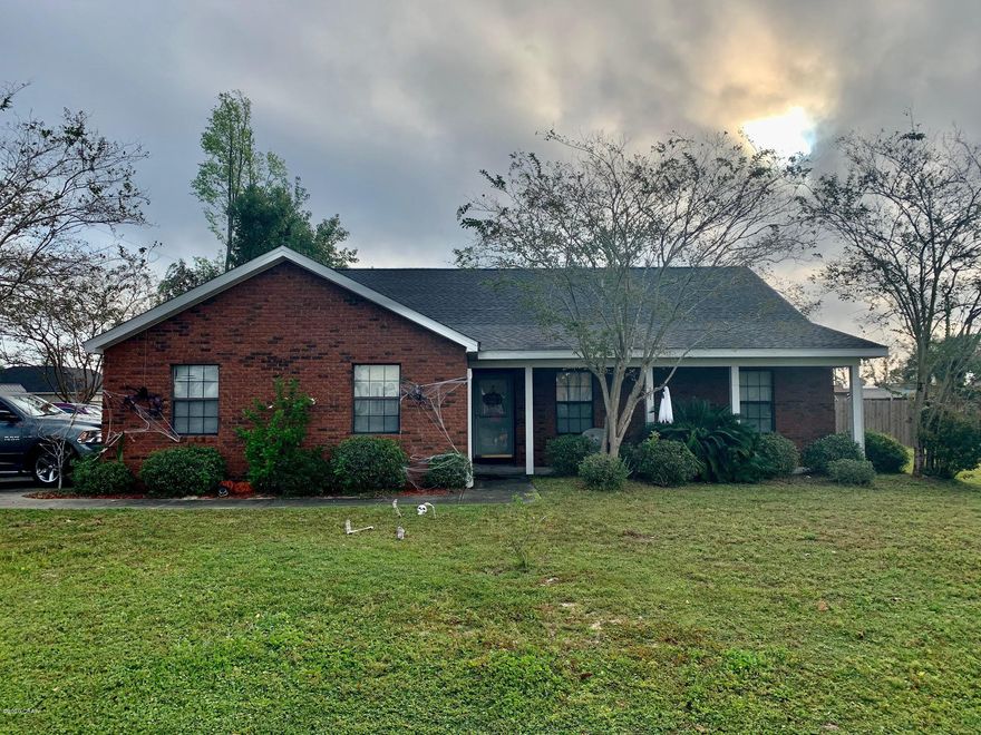 Great brick 3 bedroom, 2 bath home on a corner lot in Lynn Haven. The property features a privacy fenced large back yard, side loading 2 car garage, stainless appliances, tiled showers and double vanities in both bathrooms. Excellent family friendly neighborhood on a quiet street. New roof since hurricane Michael and well maintained.