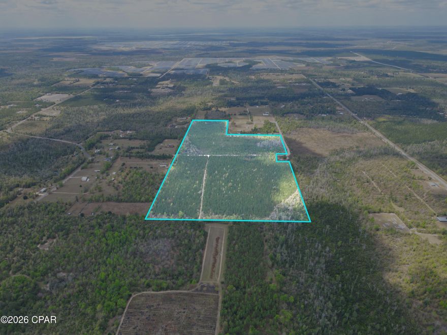 Discover the endless possibilities that await on this stunning 67-acre tract in the heart of Florida's Panhandle, located in desirable Calhoun County. This exceptional property features approximately six-year-old planted pines, offering a beautiful, uniform landscape that is both visually appealing and full of future potential. The young pines create a serene, natural setting while also presenting an excellent long-term investment opportunity.

Whether you envision building your dream home, establishing a private retreat, or creating a multi-use property for recreation and income, this land provides the perfect blank canvas to bring your vision to life. The sprawling terrain and thoughtfully planted rows offer ease of access and flexibility for development, while still maintaining privacy and a peaceful rural atmosphere.

Surrounded by the quiet charm of the countryside, this property allows you to enjoy the best of North Florida living--where wide open spaces, fresh air, and abundant wildlife are part of everyday life. Imagine designing your ideal homesite tucked among the pines, adding trails, food plots, or simply enjoying the land as it continues to mature and grow in value.

Conveniently located yet comfortably removed from the noise and congestion of city life, this 67-acre parcel is a rare opportunity to own a sizable piece of land with both immediate beauty and promising future returns. Whether you're an investor, developer, outdoor enthusiast, or someone ready to build a legacy property, this is your chance to shape something truly special from the ground up.