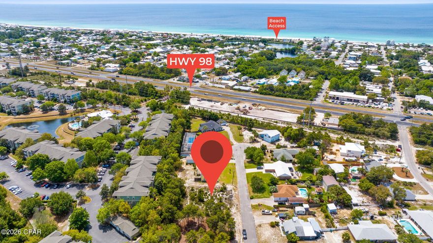Build your dream home on the West End of Panama City Beach with this spacious 0.341-acre vacant lot offering the perfect blend of convenience and coastal lifestyle. Mostly cleared and ready for your vision, this property provides an ideal homesite for a large custom home with plenty of room to add a pool, outdoor living space, and more.
Enjoy the freedom of being in Flood Zone X, meaning no flood insurance is required, adding long-term value and peace of mind for future homeowners.
Located just a golf cart ride to the beach, this property puts you close to everything that makes the West End so desirable. You'll appreciate the easy access to nearby grocery stores such as The Carousel and Publix, along with popular local dining options. Spend your days exploring the shops and entertainment at Pier Park, or take a short drive west to experience the charm and beaches of 30A.
Whether you're planning to build your primary residence, vacation home, or investment property, this lot offers the space, location, and flexibility to bring your coastal vision to life.