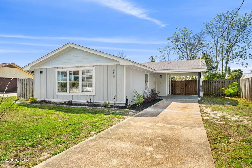 Welcome to your perfect beachside retreat! Located just 1/2 of a mile from the sugar-white sands and emerald waters, this beautifully updated 3-bedroom, 1.5 bath home offers the ideal blend of comfort, style, and location. Situated in an established subdivision with no HOA, you'll enjoy peace and privacy--especially with no short-term rentals allowed next door, making it perfect for a primary residence or second home. Inside, the home has been thoughtfully remodeled to include all new ductwork, newer appliances, new paint, updated vanities, and modern lighting, along with a roof replaced in 2019 for added peace of mind and a move in ready feel. The screened-in porch provides the perfect spot to relax and enjoy the coastal breeze year-round. Just minutes from Pier Park's shopping, dining, and entertainment, Frank Brown Park's top-tier sports facilities and of course the world's most beautiful beaches! This home can be sold fully furnished or unfurnished. Call today to schedule a showing.