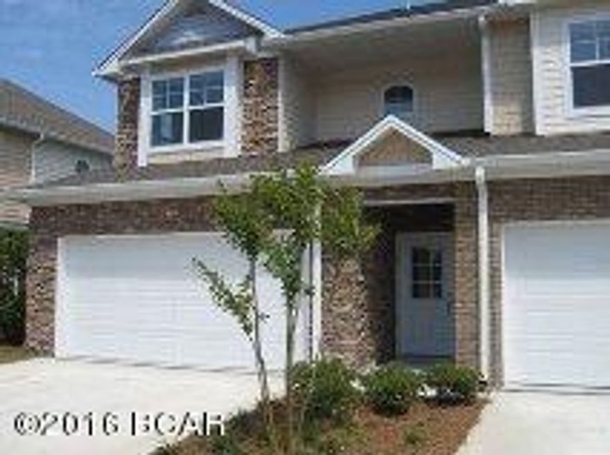 Villas at Suncrest - This is a great 3 bedroom 2.5 bath town home in central Panama City Beach with a 2 car garage. Just a few miles to the beach, this gated community features a club house, small exercise room, and pool. All units include: water, sewer trash, basic cable, phone and internet. Tenant pays electricity. This unit features neutral tones on all the walls, carpeted living and sleeping areas, tile in the wet areas, granite counter tops through out, and a small covered patio.