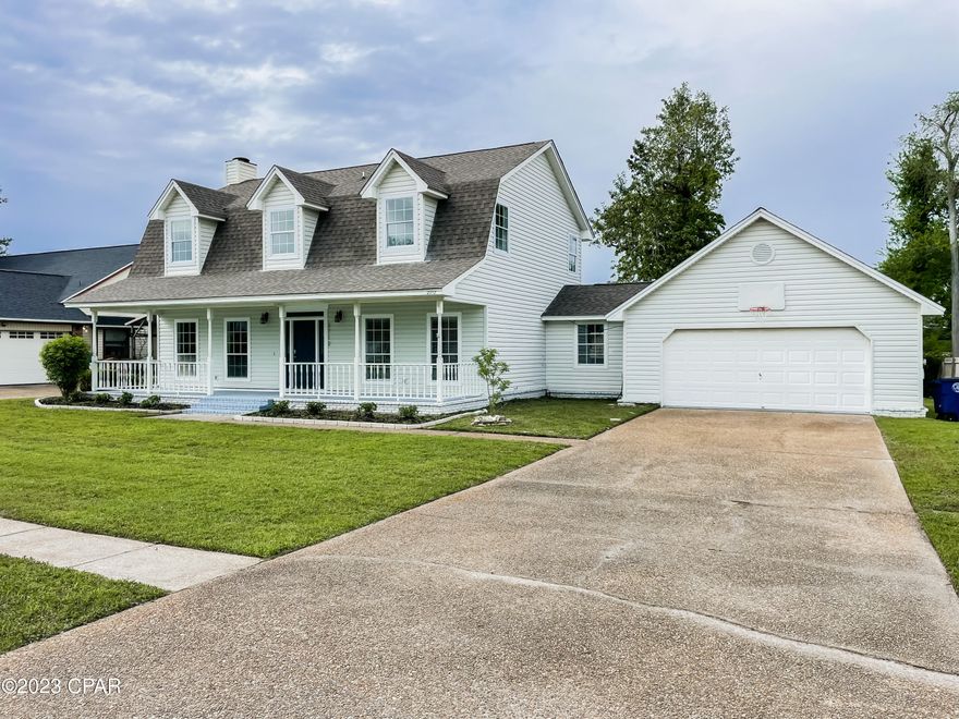 Check out this renovated home in one of the most centrally Located neighborhoods in Panama City. Within minutes of all the popular restaurants, Shopping, Grocery Stores and the Hospital. This home has a very spacious, and perfect for those who like the traditional floor-plan. As you walk into the home you will step into the foyer, to the left is the living room and to the right is a formal dining room. You can access the Kitchen from the Living Room or the Dining Room. The Kitchen features an eat in area, granite countertops, with an area for barstools and lots of cabinets for storage. There is large laundry room off the kitchen, leading to the garage. Directly off the kitchen is a half bath. Directly off the back of the home is a large deck and a huge backyard, with plenty of room to add a pool. On the second floor you will find 3 bedrooms, a full bath and master bath.
No HOA. The seller has added 3 mini splits in the home to aid in additional heating and cooling. There is also a mini split in the garage to allow for heating and cooling for the garage space. It could be used for a game room or man cave/she shed if someone wanted the extra space.