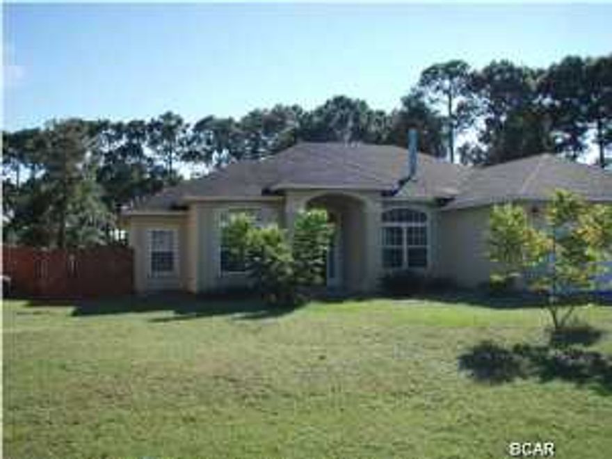 Stucco home is located in a quiet cul-de-sac neighborhood it is close to everything,the beach, shopping and entertainment. Home has a beautiful fireplace, tiled floors, open floorplan with kitchen open to a dining and living room. Large covered back patio and plenty of room in the yard. Home has visible termite damage in 1 room and stucco damage visible in the rear of home. Seller has completed Termite Treatment and Bond thru AtoZ Pest Control. Home is being sold ''as-is'' and all information and measurements are to the best of our ability and should be confirmed for accuracy.