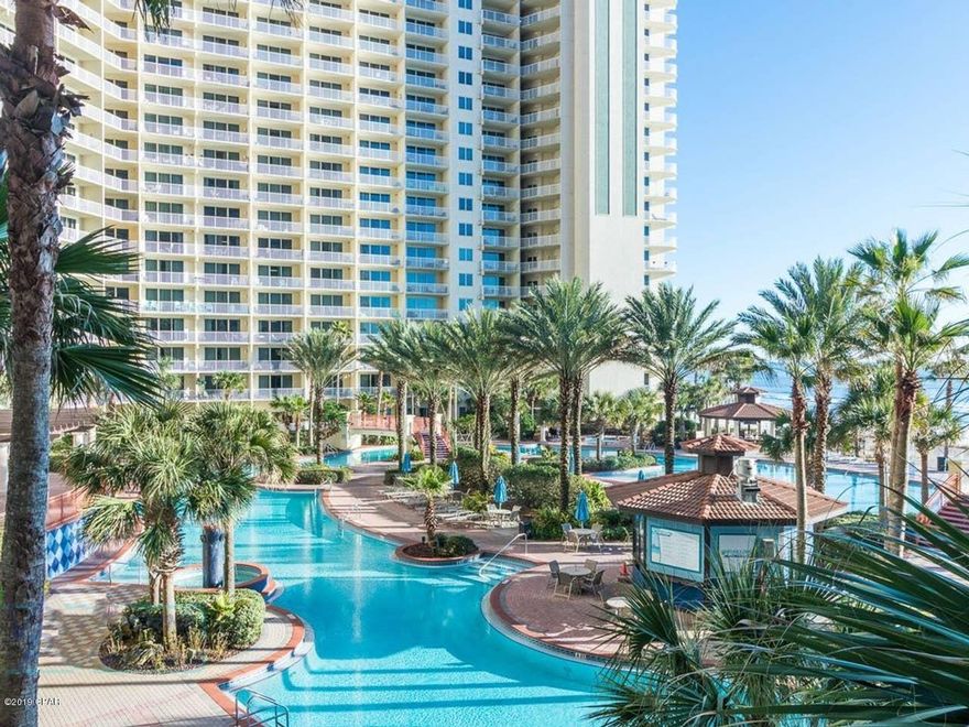 CURRENTLY UNDER CONTRACT, SELLER ACCEPTING BACKUP OFFERS....  INCLUDES DEDICATED 3RD FLOOR PARKING SPACE.  Over $32k in rental since April 2019.  Completely updated and upgraded condo.  AVOID THE ELEVATORS AND JUST WALK TO THE POOL AND THE BEACH.  Interiors are beautiful.  New couch, new furniture.  UPGRADED GRANITE TOPS IN KITCHEN AND BATHROOMS.  KITCHEN AND BOTH BATHROOMS HAVE NEWER CABINETRY.   The 3rd floor in Shores of Panama is very desirable.  High enough to get good views to the pool and the gulf, but low enough to walk down to the pool and the beach.  JUST CAME BACK ON MARKET, WAS UNDER CONTRACT FOR 30 DAYS BEFORE CONTRACT FELL THROUGH.