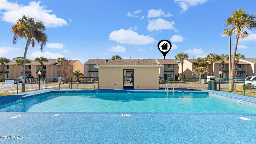 Rare 3-Bedroom End Unit Townhome with Downstairs Bedroom & Bath, located directly across from the heated pool and just a short 5-minute stroll to the beach! Search on YouTube ''For Sale 162 W Leslie Ln in Panama City Beach'' for video tour. Welcome to your dream beach retreat in a highly sought-after gated community. Step inside to discover an inviting open floor plan with beautiful LVP flooring, accent shiplap, modern-coastal furniture and accessories, all new SS appliances, new smart TVs in every room, hardwood stairs, and so much more. Upstairs, you'll find two generously sized bedrooms, each with its own bathroom, offering privacy and comfort. This charming home is ready to be enjoyed and can bring lots of passive income with a rental history of $40k+ a year! There are 2 assigned parking spots in front of the unit. A new roof was installed in 2023. Enjoy resort-style living with private beach access, a gulf-front restaurant & pool, 11 swimming pools (5 heated), tennis & pickleball courts, a mini-golf course, fitness center, and more! Plus, you're just a short walk or golf cart ride to white sandy beaches, dining, and entertainment. Whether you're looking for a primary residence, vacation home, or an income-generating rental, this townhome checks all the boxes. LOW HOA includes: 11 pools (5 heated), shuffleboards, water-front restaurant & pool, mini golf, exercise room, tennis courts, pickleball, playground, WIFI, pest control, termite bond, trash, ground keeping, irrigation, property patrol, gated community, etc. Don't miss out on this rare opportunity schedule your private showing today!