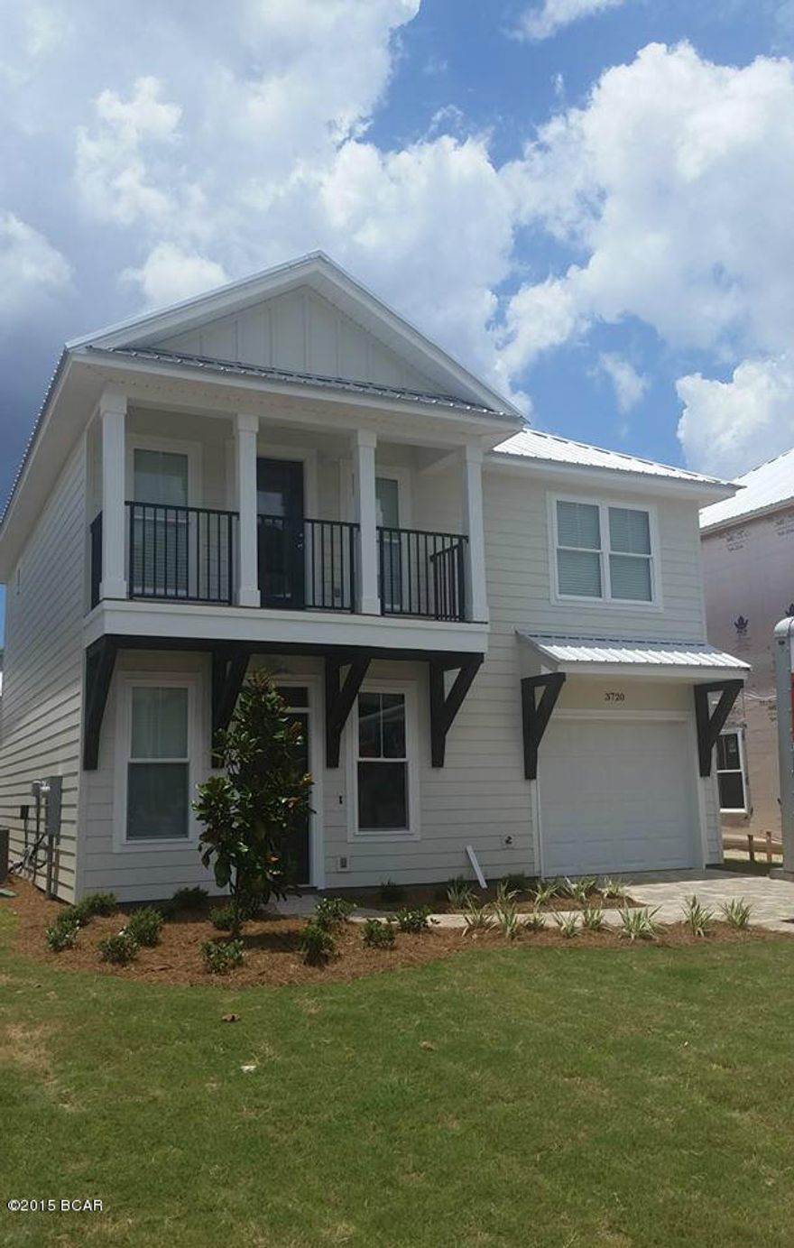 Stunning Rosemary Beach Style homes right here on Panama City Beach, This Stunning Home offers 3 Bedrooms, large Great room, Beautiful custom Kitchen, with granite countertops, upgraded lighting package, Wood looking tile floors, and stainless Steel Appliances. This Home has laundry on second floor with the bedrooms. Homes are constructed with Stucco and hardi board siding, Single Car garage. These homes are in the Hidden Lagoon subdivision which has a community pool, and paver driveways... Don't miss this New Construction home today!