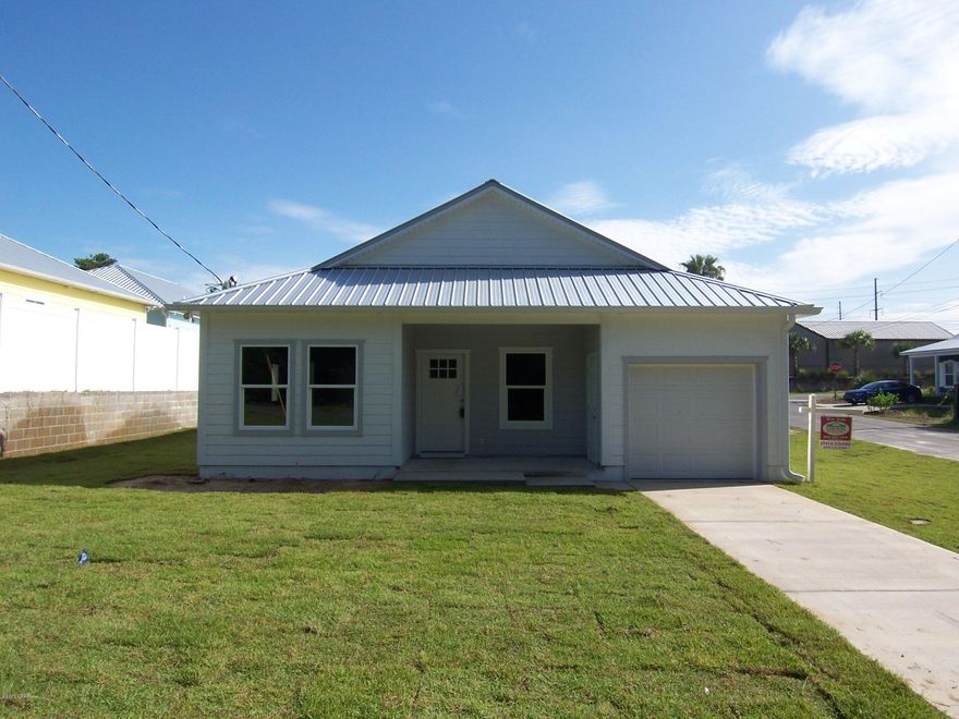 New Laguna Beach, Storm Rated Beach House Located on Large Corner Lot. 

West End of PCB. Same Model in Laguna is selling at $300,000+

Bike or take golf cart to Dedicated Laguna Beach. 2 BR 2 bath plus den/office room, stainless appliances, white shaker cabinets, quartz counter tops. Wood look ceramic floors throughout. Concrete driveway and sidewalk. Yard has sod with sprinkler system.