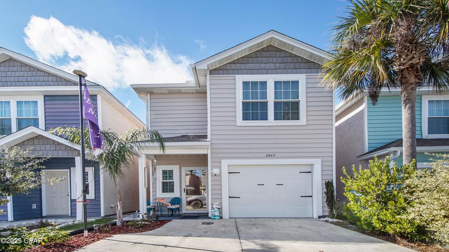 Welcome to this immaculate 4-bedroom, 2 ½-bath home located in the desirable Causeway Manor community! Offering a perfect blend of comfort, style, and convenience, this property is a must-see.
Step inside and be greeted by high ceilings that create a spacious and airy feel. The kitchen features granite countertops, a breakfast bar, and stainless steel appliances—perfect for entertaining or enjoying casual family meals.
All 4 bedrooms and 2 full bathrooms are located upstairs, providing privacy and a dedicated retreat for rest and relaxation. Walk in closet in master bedroom and double vanity in master bath. The ½ bath downstairs is ideal for guests and everyday convenience.
Situated just minutes from the Navy Base, white sandy beaches, St. Andrews State Park, Bay Point Golf Club, top-rated schools, and popular restaurants, this home is in an unbeatable location.
Whether you're searching for a primary residence or a fantastic investment property, this home has it all. Don't miss out on the opportunity to make this your own!
Schedule your private showing today!