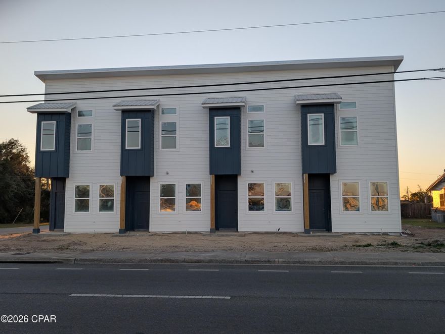 Brand-New Quadruplex Across from MLK Recreation Center - Panama City, FL
Prime investment opportunity in Panama City, Florida. This newly constructed quadruplex features four spacious 2-bedroom, 2-bathroom units (8 bedrooms / 8 bathrooms total) and is located directly across from the newly developed Martin Luther King Jr. Recreation Center.
The 30,000+ square-foot recreation facility enhances long-term rental demand with amenities including indoor and outdoor basketball courts, gymnasium space, STEM labs, recording studio, playground, and community programming -- making this an attractive location for tenants.
This property offers: • Brand-new construction
• Modern layouts with strong rental appeal
• Low-maintenance design, with garage
• High-demand infill location
Ideal for buy-and-hold investors, 1031 exchange buyers, or portfolio expansion in the growing Bay County market.
Each unit has been subdivided and has its own parcel id number for easy breakout if the units were to be sold independently. Construction complete March 20th. Owner/Agent