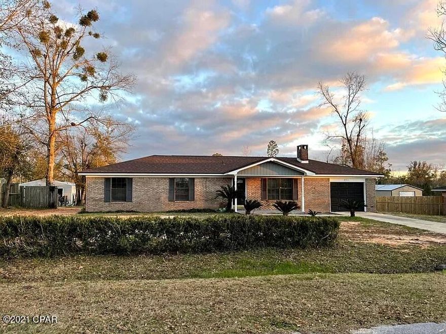 Looking for a desirable neighborhood with easy access to Panama City Beach, Freeport and Santa Rosa. This completely renovated home is ready to welcome new owners! This 4-bedroom, 2- bathroom home has an open-floor concept with a fireplace. The kitchen has been completely updated with modern cabinets, beautiful countertops, and stainless-steel appliances. Brand new carpet in all 4 BD, and tile floors in living room, baths, kitchen and dining area. The interior has been freshly painted with neutral colors. Seller has not missed a detail. As you view the home, don't miss the new fixtures, vanities, and celling fan. New HVAC installed in 2020, well pump replaced in Nov 2019. The back yard is perfect for children or pets.