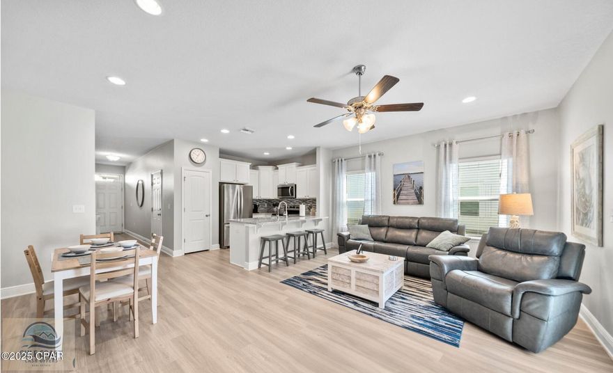 Welcome to Hathaway Townhomes — your perfect blend of comfort, convenience, and coastal living!

Offered furnished or unfurnished - this beautiful, exterior 3-bedroom, 2.5-bath townhome offers a spacious open-concept layout with modern finishes throughout. The first floor features a bright living and dining area with durable luxury vinyl plank flooring, a half bath, and a stunning kitchen complete with granite countertops, stainless-steel appliances, pantry, and breakfast bar — ideal for everyday living or entertaining.

Upstairs, you'll find three well-appointed bedrooms, including a primary suite with walk-in closet and a double-vanity bath. Laundry is conveniently located on the second floor, along with an additional full bath. Enjoy your morning coffee on the private patio, or spend your afternoons at the community pool just steps away.

Available furnished or unfurnished, this home offers the flexibility to move right in or bring your own personal touch. The location is unbeatable — just minutes from the beach, Navy Base, shopping, dining, medical facilities, and top-rated schools like Breakfast Point Academy and Arnold High.

Additional highlights include a one-car garage, three-car driveway, energy-efficient windows, central HVAC, and easy access to major roads. Pets may be considered with approval.

$2,000 per month. 12-month lease. Security deposit equal to one month's rent.

Experience coastal comfort in a modern setting — schedule your showing today and make Hathaway Townhomes your next home!