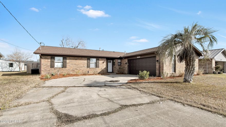 Just minutes from Tyndall AFB, this move-in ready 3bd/2bth Callaway home features beautiful beamed ceilings in the living room, updated ceramic tile/vinyl plank flooring, complete with corner fireplace. Updated kitchen offers stainless steel appliances with decorative backsplash. Master offers two seperate closets and renovated, custom tile shower in the master bath. Home also has new roof, new HVAC, new exterior front door/sliding patio doors in both the living room and master bedroom. Backyard is fully fenced with a 20x24 storage shed. 

All ages/sizes/info are approx, please verify if important!