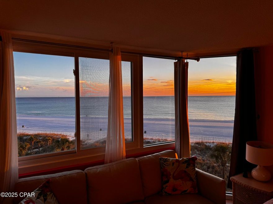 Experience true beachfront living at 8817 Thomas Drive, Unit A517. This Gulf-front condo offers stunning views of the emerald waters and unforgettable sunsets you can enjoy right from the unit, painting the sky in brilliant colors each evening. Wake up to the sound of waves, spend your days on the sugar-white sand, and unwind as the sun melts into the horizon.

Located in the heart of Panama City Beach, this fifth-floor unit provides easy access to the beach, pool, and all the conveniences of South Thomas Drive. Whether you're looking for a vacation getaway, an income-producing rental, or a personal retreat, this condo delivers the coastal lifestyle buyers are searching for.

Enjoy resort-style amenities, direct beach access, and a prime South Thomas Drive location close to shopping, dining, and entertainment—all while having your own front-row seat to spectacular Gulf Coast sunsets.

Seller will consider owner financing with 30% down, offering a flexible opportunity for qualified buyers.