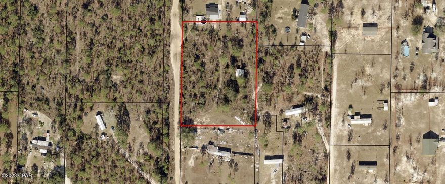This is a great piece of property to build your home! Already has well and septic (well needs a new pump) and there is a power pole on the property. The storage building is going to stay and is very large for all your tools. Drive by and take a look!
