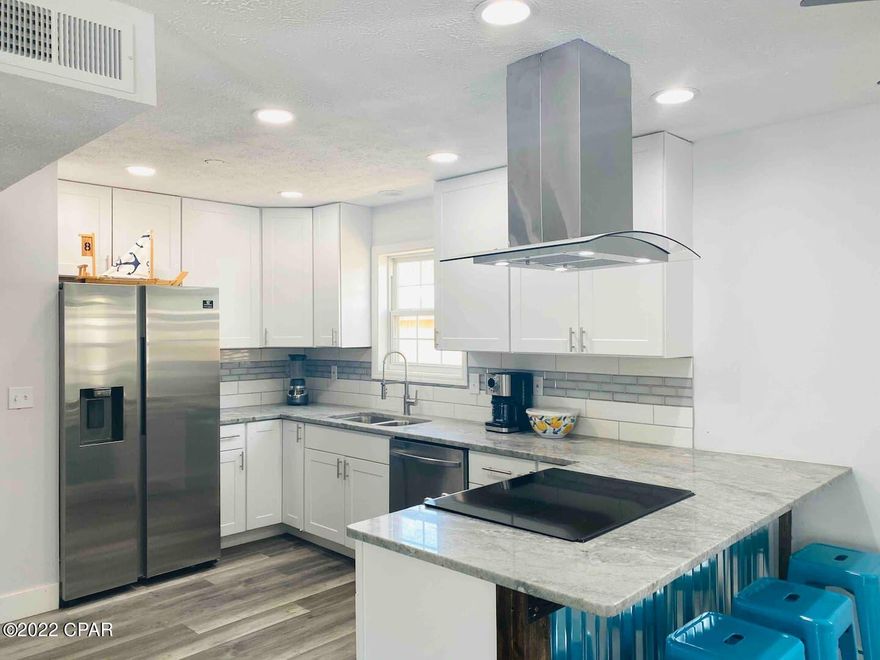 HIGHEST & BEST BY SUNDAY MAY 15TH @ 5PM.  Beautiful home in the sought after S Lagoon neighborhood, completely remodeled in 2020! This 4 bed/2 bath 1,700+ sqft home has been a successful vacation rental grossing over $100K in 2021!

Kitchen has stainless steel appliances & gorgeous granite. Living area is open - perfect for socializing!

Downstairs has a large bedroom counted as the master, a guest bedroom, a flex room, and full bathroom. Outside has a private, covered seating area and a lush backyard.

Upstairs features two generously sized bedrooms, full bathroom, a reading nook, and a new deck. Excellent place to lounge and soak up the sun's rays!

Less than a 10 minute walk to the beach, ample parking. Use this home as your primary residence or as a successful vacation rental!