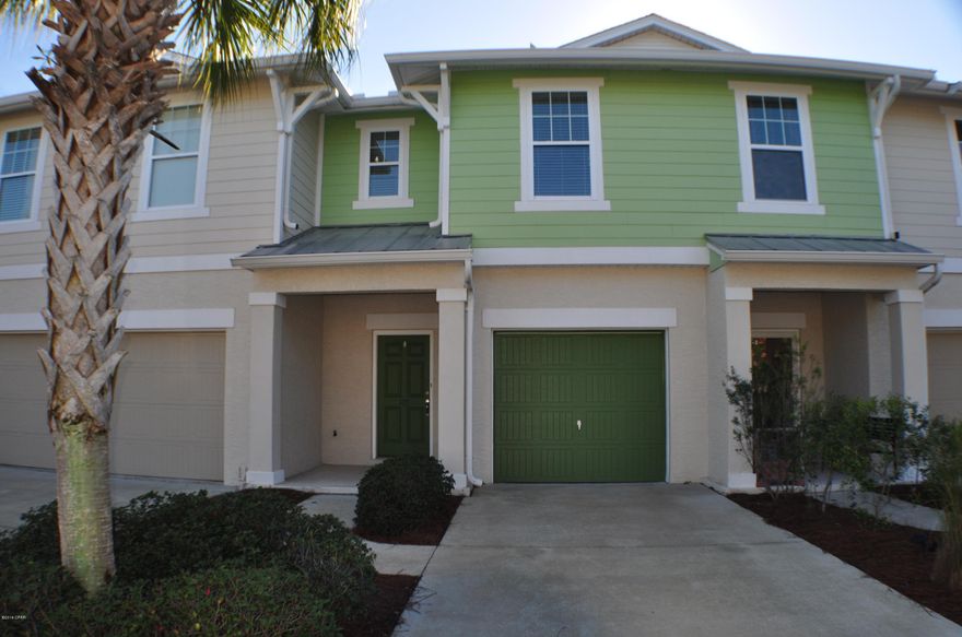 Priced Below Appraisal. Former Whisper Dunes model townhome would make a great vacation home, primary residence or investment.  Fabulous west end location close to Inlet Beach and 30A. 3BR/2.5BA with upgraded construction including block walls on first floor and low E impact resistant windows providing soundproofing and security. Low cost HOA covers landscaping, pool, outside painting and the roof! Like a condo without the high fees! Kitchen features maple cabinets, Corian countertops, stainless steel appliances and a pantry.  All ceramic tile flooring on first level including the garage! The three bedrooms are on the second floor with tons of closet space and there's even a built-in hutch at the top of the landing for extra storage.  9-foot ceilings, 1 car garage, quaint backyard and washer & dryer.  No Short-term rentals allowed.  All info is approx. and must be verified by Buyers if important.
